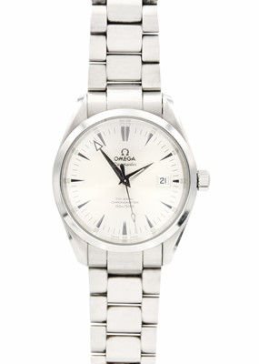Lot 186 - OMEGA - An Omega Seamaster Aqua Terra Co-Axial Chronometer stainless steel gentleman's wristwatch.