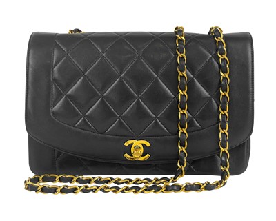 Lot 377 - A Chanel Diana midi handbag, circa 1991-94.
