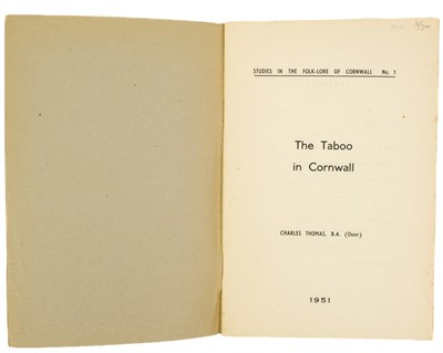Lot 20 - Folklore of Cornwall