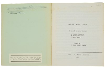 Lot 2 - NANCE, R. Morton and SMITH, A. S. D (trans)