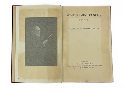 Lot 11 - Colonel H. W. Williams