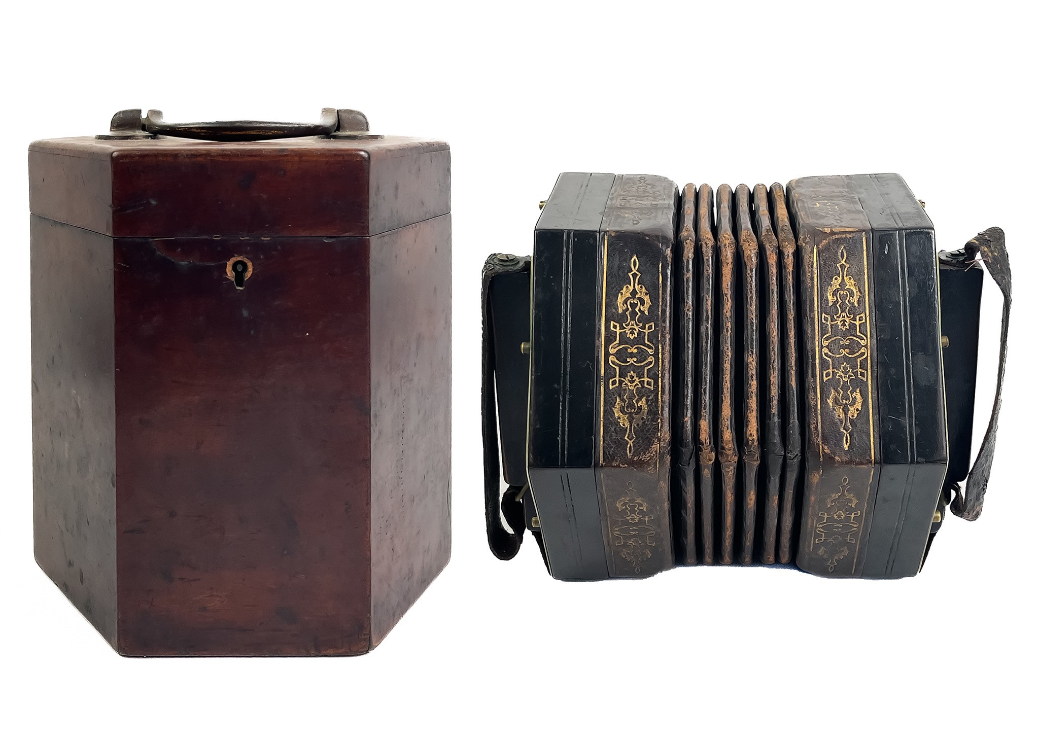Lot 171 - C. Jeffries Anglo concertina, circa 1880.
