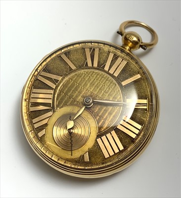 Lot 2517 - A fine and large George III 18ct Gold Keywind...