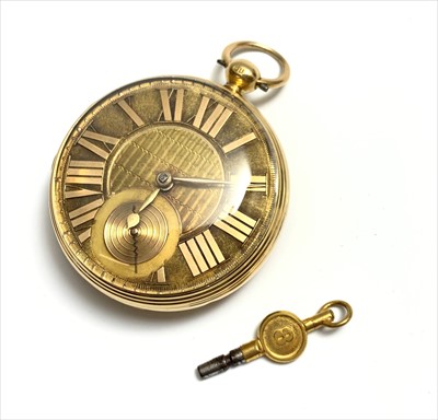 Lot 2517 - A fine and large George III 18ct Gold Keywind...