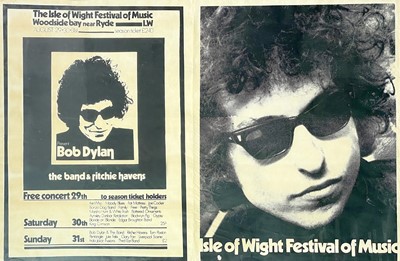 Lot 78 - Bob Dylan, Isle of Wight Festival poster.