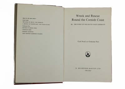 Lot 19 - Cornish shipwrecks and rescue.