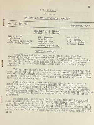 Lot 93 - 'Journal of the Railway & Canal Historical Society'