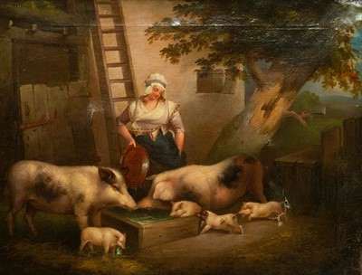 Lot 1009 - School of George MORLAND (1762-1804)