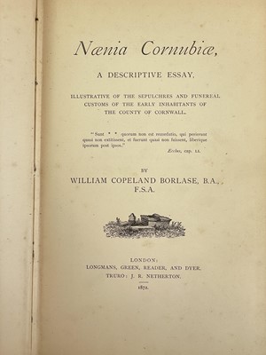 Lot 38 - Antiquities, architecture and history of Cornwall.