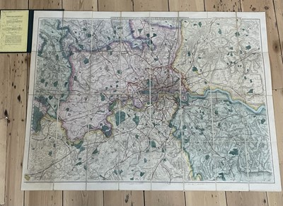 Lot 68 - 'Davies Map of the Environs of London'