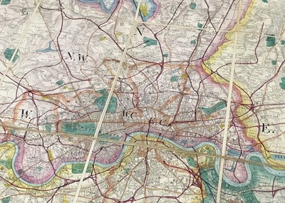 Lot 68 - 'Davies Map of the Environs of London'