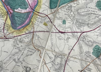 Lot 68 - 'Davies Map of the Environs of London'