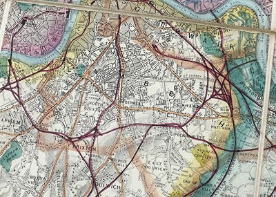 Lot 68 - 'Davies Map of the Environs of London'