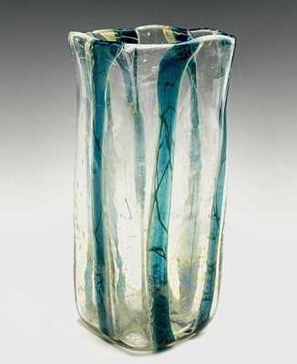 Lot 13 - A studio glass vase by Peter Layton.