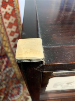 Lot 14 - A Japanese hardwood and ivory shodana, Meiji...
