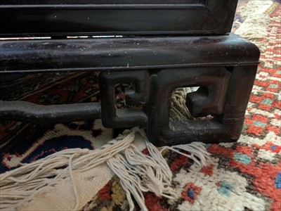 Lot 14 - A Japanese hardwood and ivory shodana, Meiji...