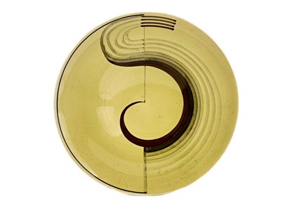 Lot 4 - A Susie Cooper Art Deco plate.