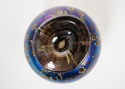 Lot 34 - Peter Layton (1940) Studio glass ovoid vase.