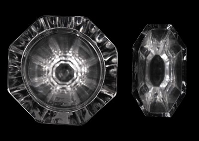 Lot 11 - A Kosta Boda glass faceted etched vase.