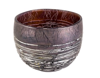 Lot 21 - A large studio glass deep bowl.