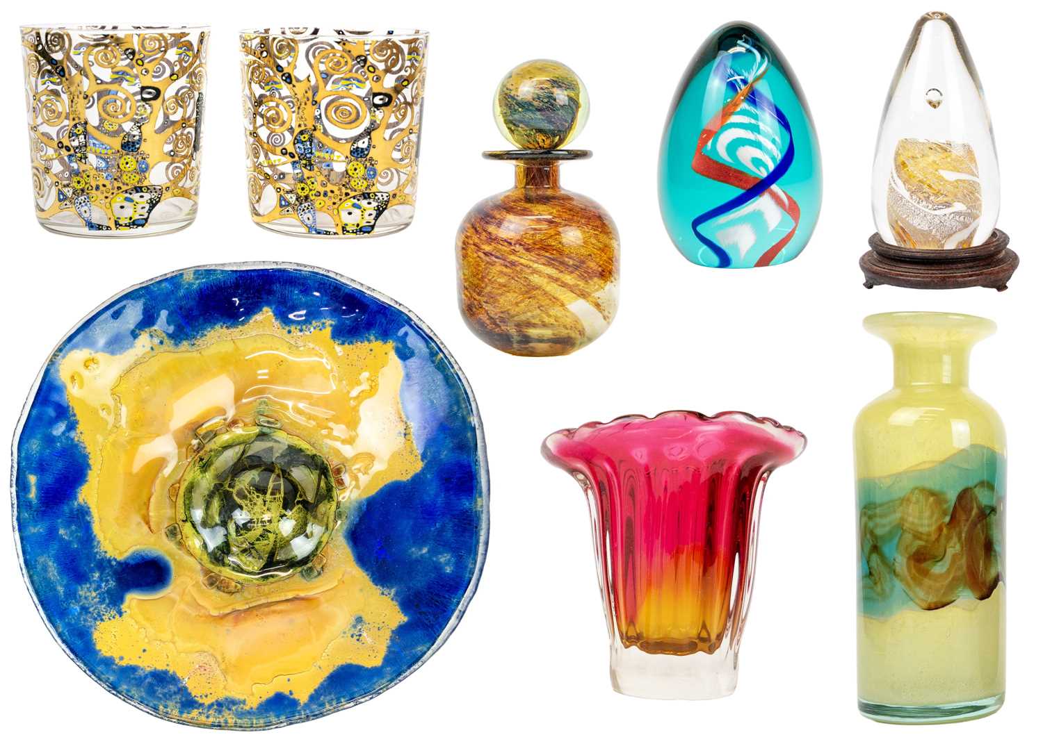 Lot 23 - A Mdina glass bottle vase.
