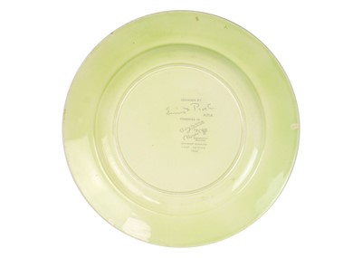 Lot 17 - A 1930s Clarice Cliff Bizarre circular plate designed by Ernest Procter A.R.A.