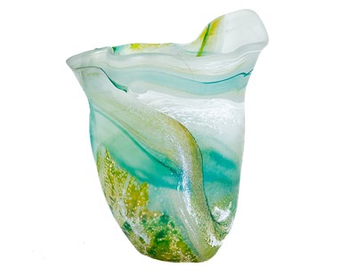 Lot 26 - Lesley Clarke a large studio glass vase.