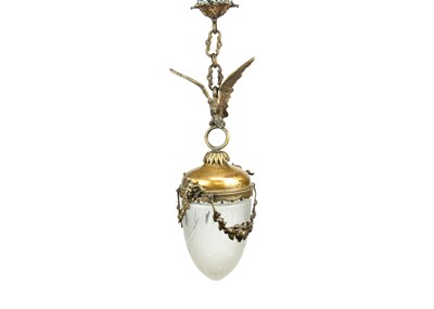 Lot 93 - An early 20th century French gilt brass lantern.