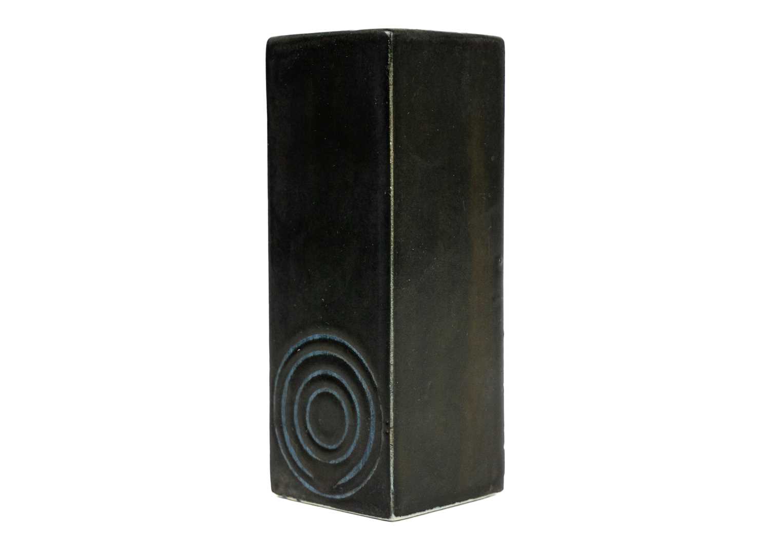 Lot 15 - A Troika St Ives square section vase.