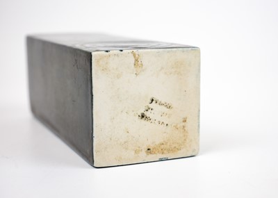 Lot 15 - A Troika St Ives square section vase.