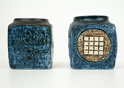 Lot 33 - Two Troika pottery marmalade jars