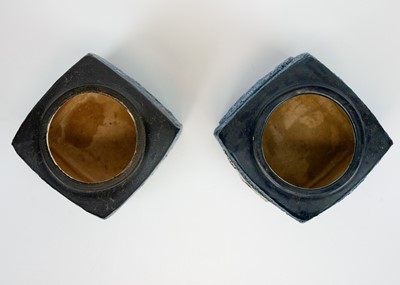 Lot 33 - Two Troika pottery marmalade jars