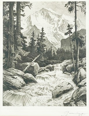 Lot 431 - An Early 20th Century Alpine Etching