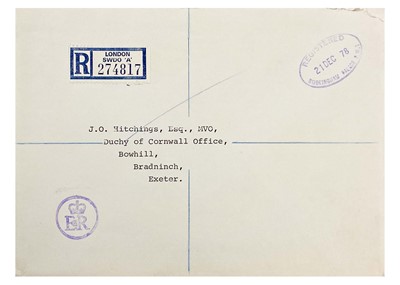 Lot 79 - King Charles  III, as The Prince of Wales, Royal Christmas card 1978