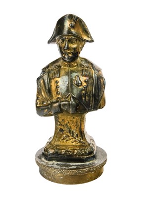 Lot 64 - A brass car mascot of Napoleon Bonaparte.