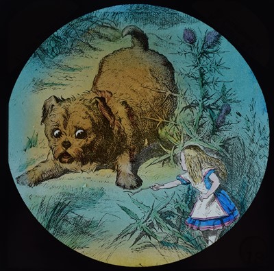 Lot 6 - Magic lantern slides, Alice in Wonderland