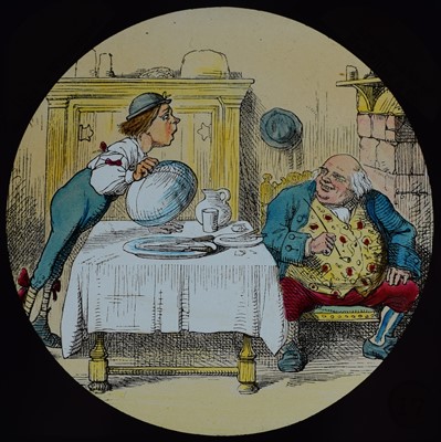Lot 6 - Magic lantern slides, Alice in Wonderland
