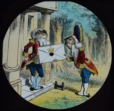 Lot 6 - Magic lantern slides, Alice in Wonderland