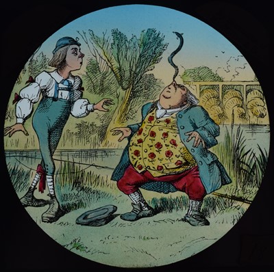 Lot 6 - Magic lantern slides, Alice in Wonderland