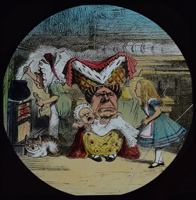 Lot 6 - Magic lantern slides, Alice in Wonderland