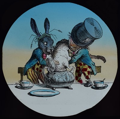 Lot 6 - Magic lantern slides, Alice in Wonderland