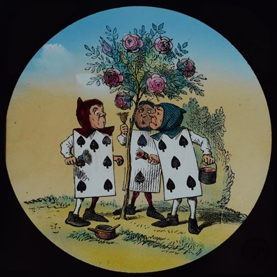 Lot 6 - Magic lantern slides, Alice in Wonderland