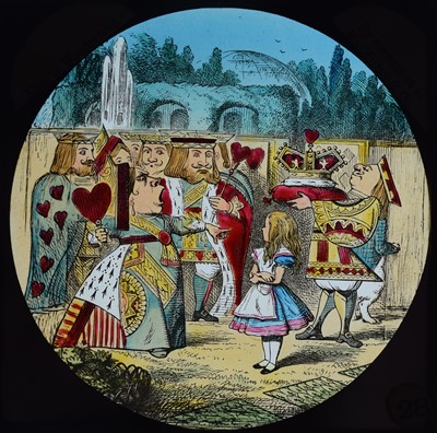Lot 6 - Magic lantern slides, Alice in Wonderland