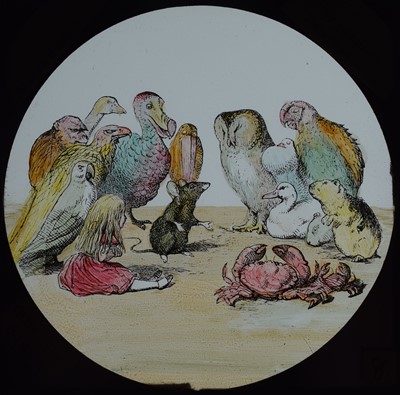 Lot 6 - Magic lantern slides, Alice in Wonderland