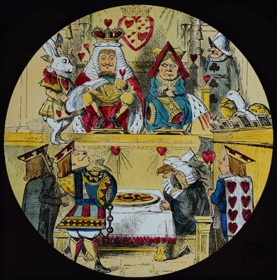 Lot 6 - Magic lantern slides, Alice in Wonderland