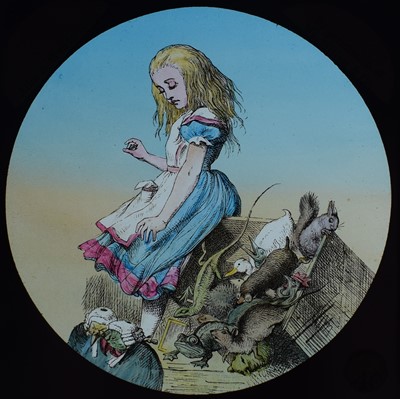 Lot 6 - Magic lantern slides, Alice in Wonderland