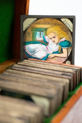 Lot 6 - Magic lantern slides, Alice in Wonderland