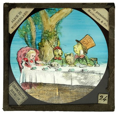 Lot 6 - Magic lantern slides, Alice in Wonderland