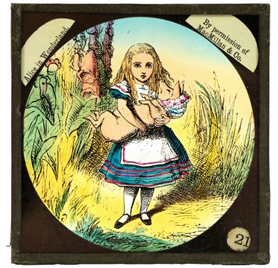 Lot 6 - Magic lantern slides, Alice in Wonderland