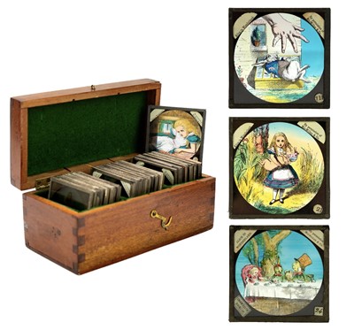 Lot 6 - Magic lantern slides, Alice in Wonderland